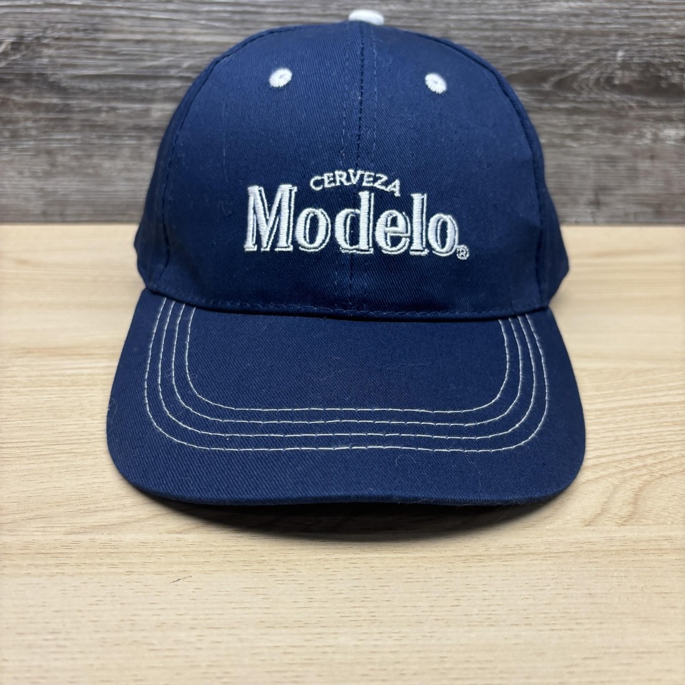Modelo Cerveza Navy Blue Adjustable Baseball Hat Cap Beer‎ Logo Strap
